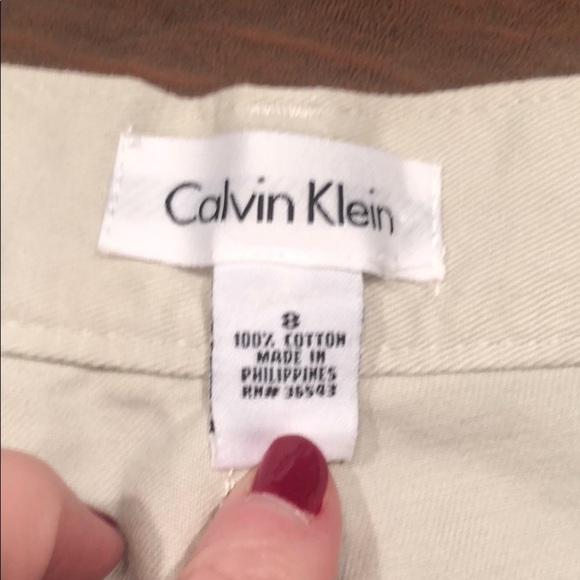 CALVIN KLEIN Khaki Shorts w/Side Pockets Size 8 - Picture 6 of 7